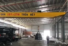 Cầu Trục Dầm Đơn 10 Tấn Khẩu Độ 27 M