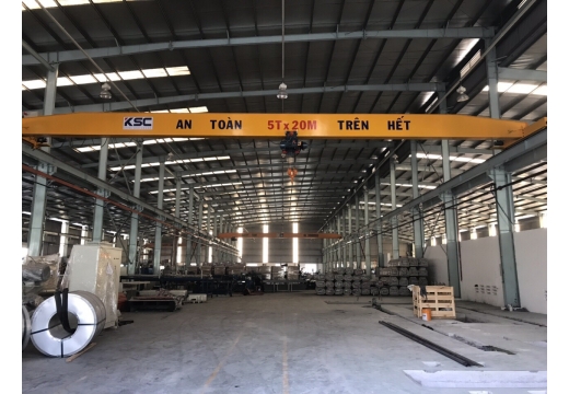 Cầu Trục Dầm Đơn 5 tấn Khẩu Độ 20 m