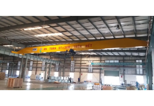 Cầu Trục Dầm Đơn 5 tấn Khẩu Độ 26 m